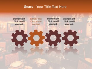 Girl And Boyfriend In A Restaurant PowerPoint Template