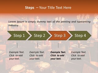 Girl And Boyfriend In A Restaurant PowerPoint Template