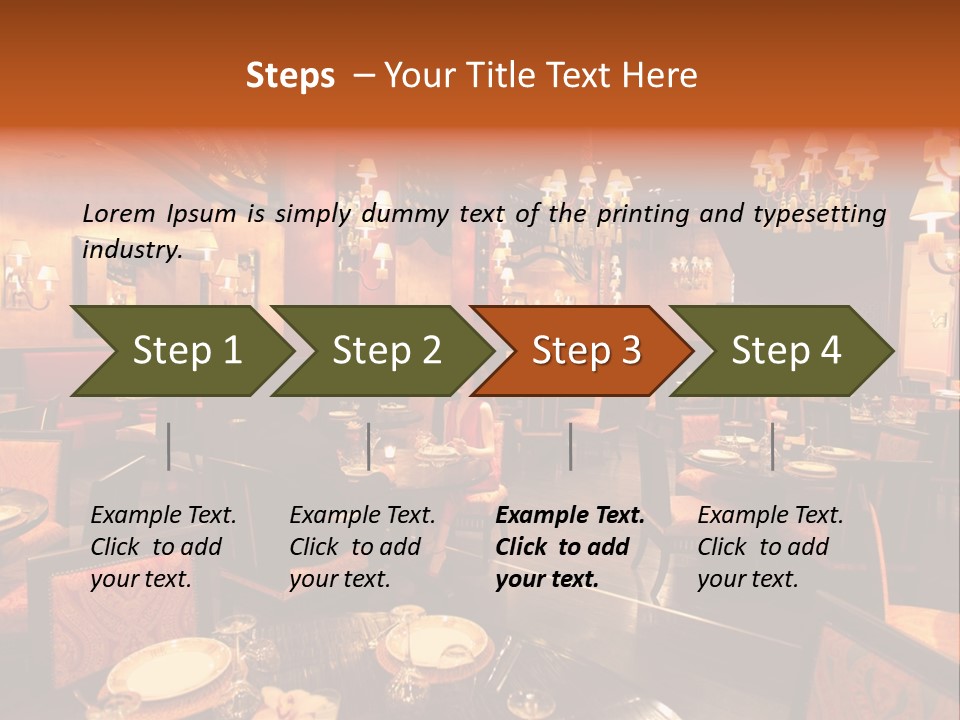 Girl And Boyfriend In A Restaurant PowerPoint Template