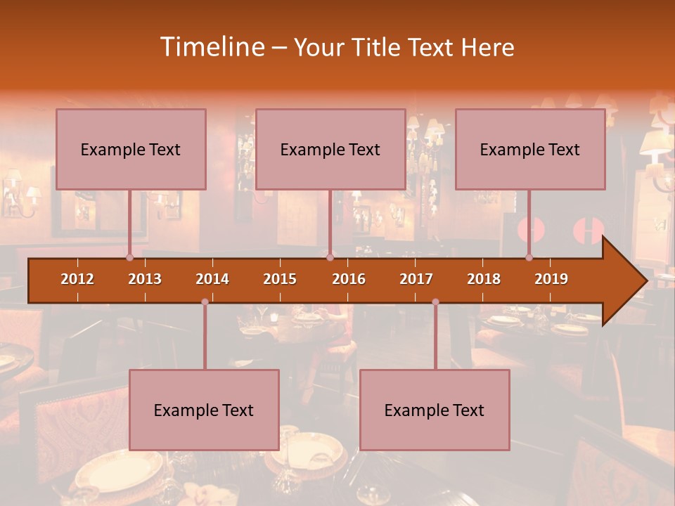 Girl And Boyfriend In A Restaurant PowerPoint Template