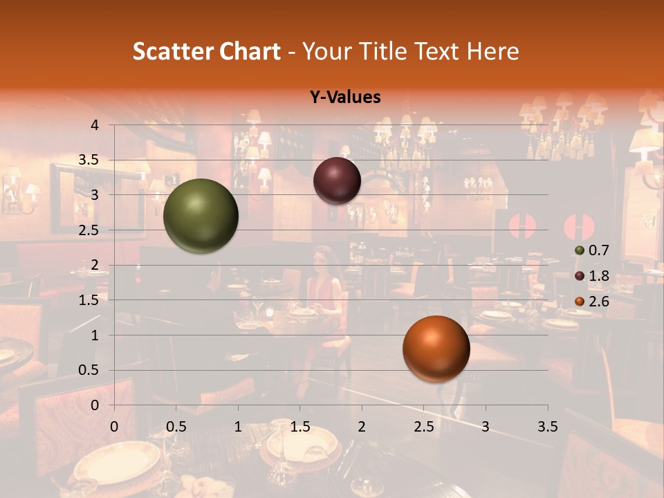 Girl And Boyfriend In A Restaurant PowerPoint Template