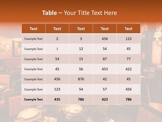 Girl And Boyfriend In A Restaurant PowerPoint Template