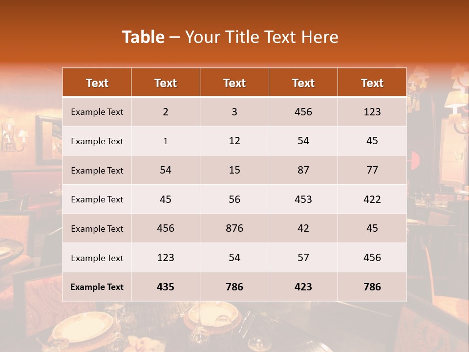 Girl And Boyfriend In A Restaurant PowerPoint Template