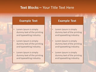 Girl And Boyfriend In A Restaurant PowerPoint Template