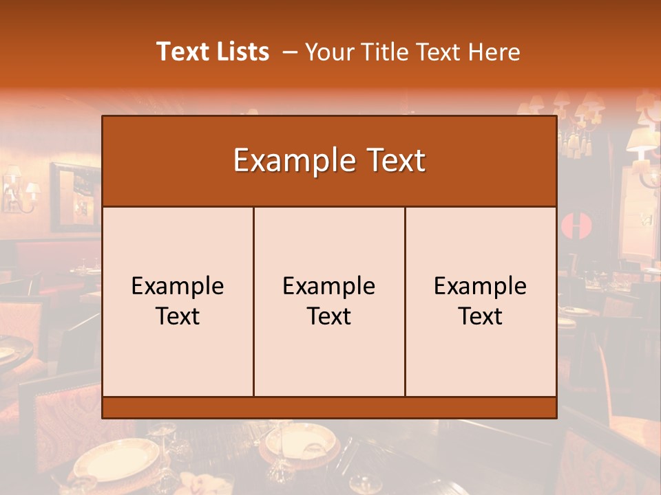 Girl And Boyfriend In A Restaurant PowerPoint Template