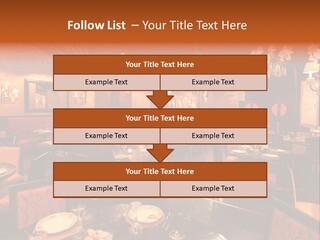 Girl And Boyfriend In A Restaurant PowerPoint Template