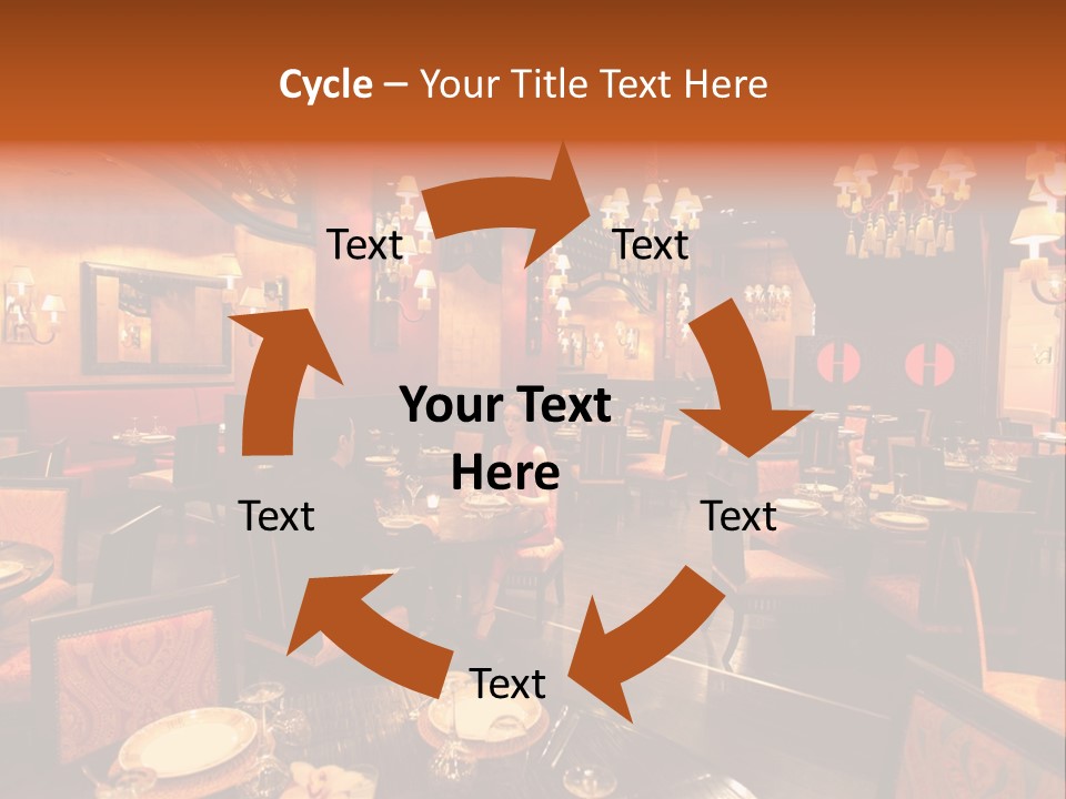 Girl And Boyfriend In A Restaurant PowerPoint Template