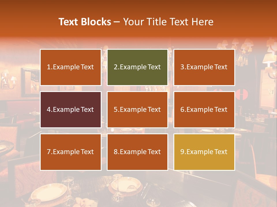 Girl And Boyfriend In A Restaurant PowerPoint Template