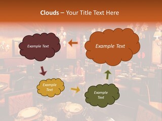 Girl And Boyfriend In A Restaurant PowerPoint Template