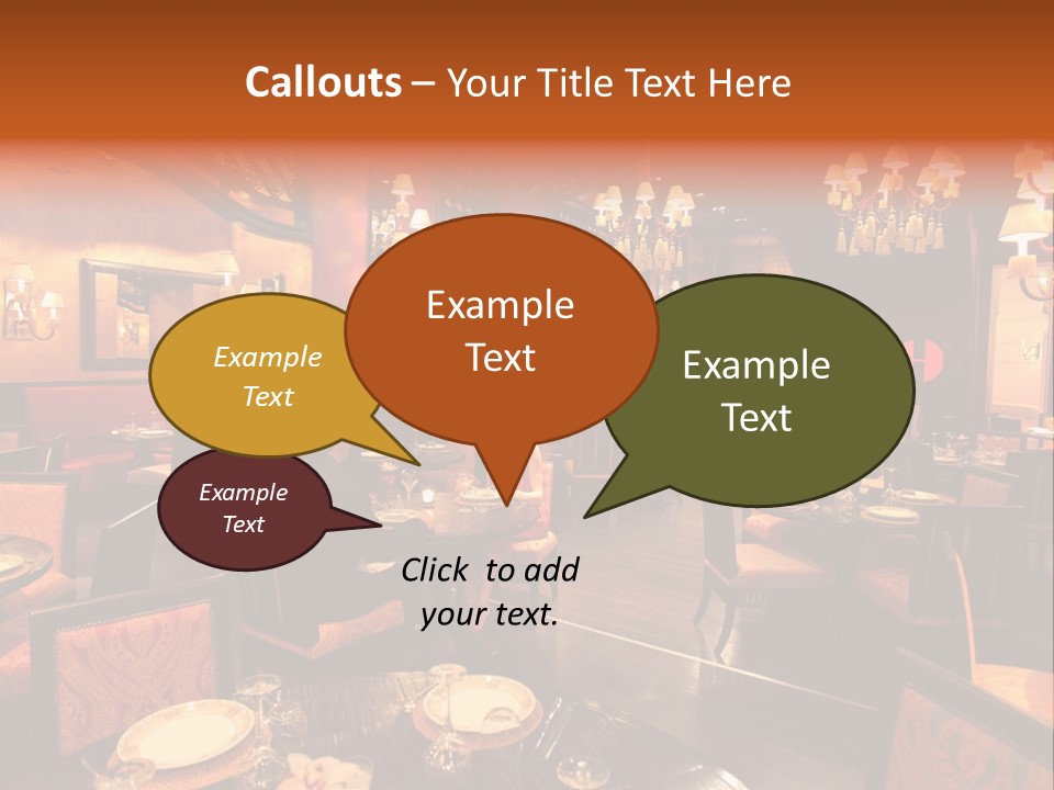 Girl And Boyfriend In A Restaurant PowerPoint Template