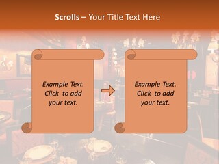 Girl And Boyfriend In A Restaurant PowerPoint Template