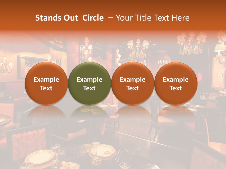 Girl And Boyfriend In A Restaurant PowerPoint Template