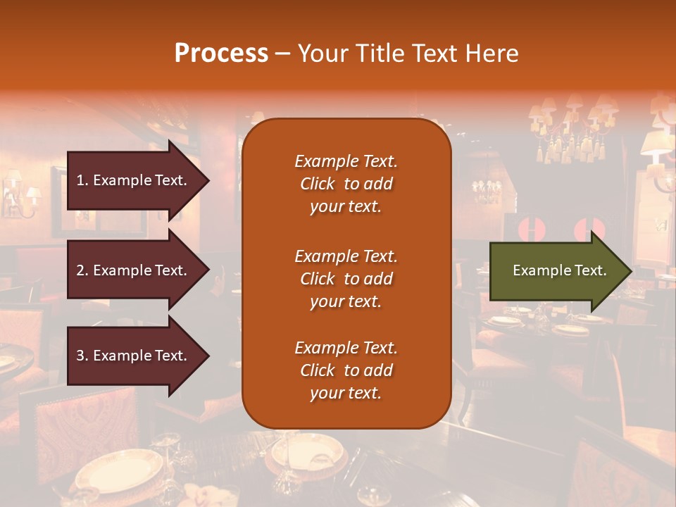 Girl And Boyfriend In A Restaurant PowerPoint Template