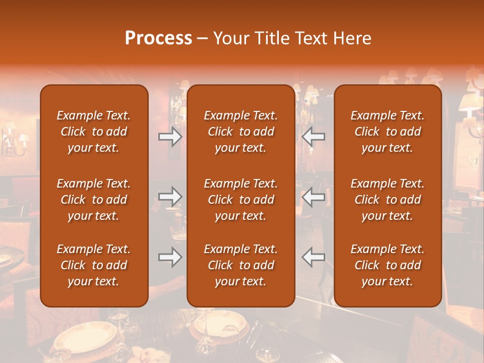 Girl And Boyfriend In A Restaurant PowerPoint Template
