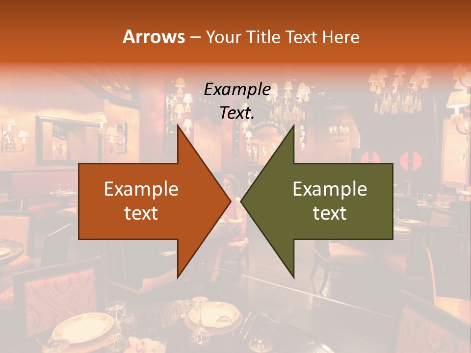 Girl And Boyfriend In A Restaurant PowerPoint Template