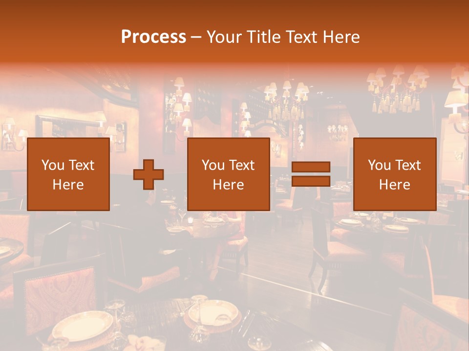 Girl And Boyfriend In A Restaurant PowerPoint Template