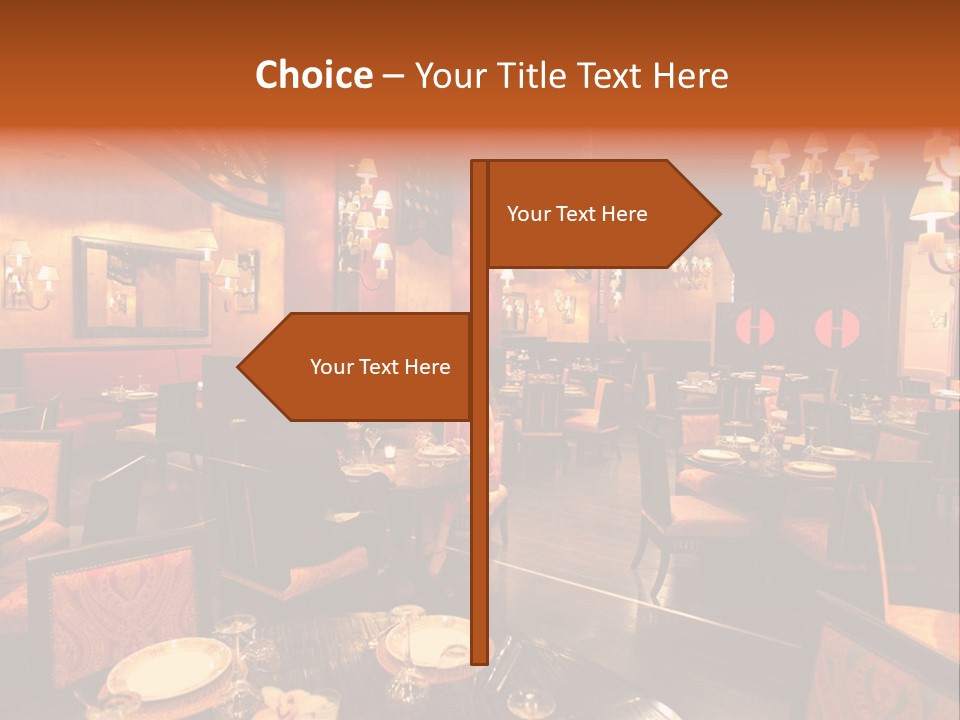 Girl And Boyfriend In A Restaurant PowerPoint Template