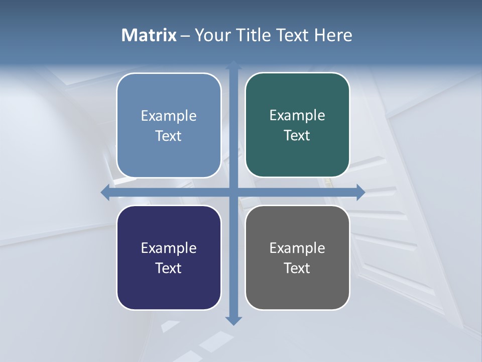 Corridor With Doors PowerPoint Template