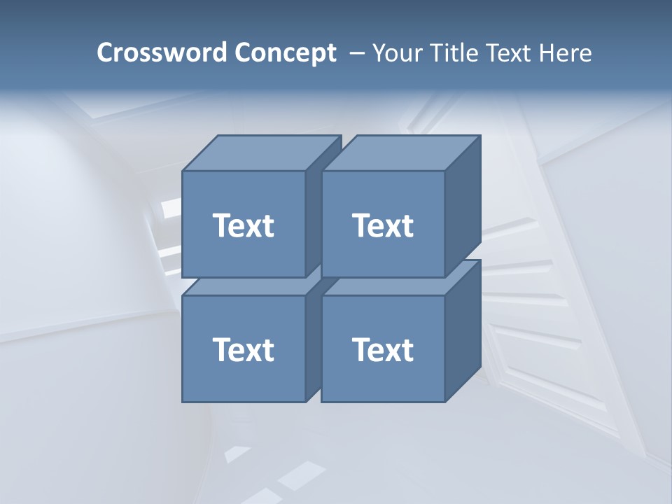 Corridor With Doors PowerPoint Template
