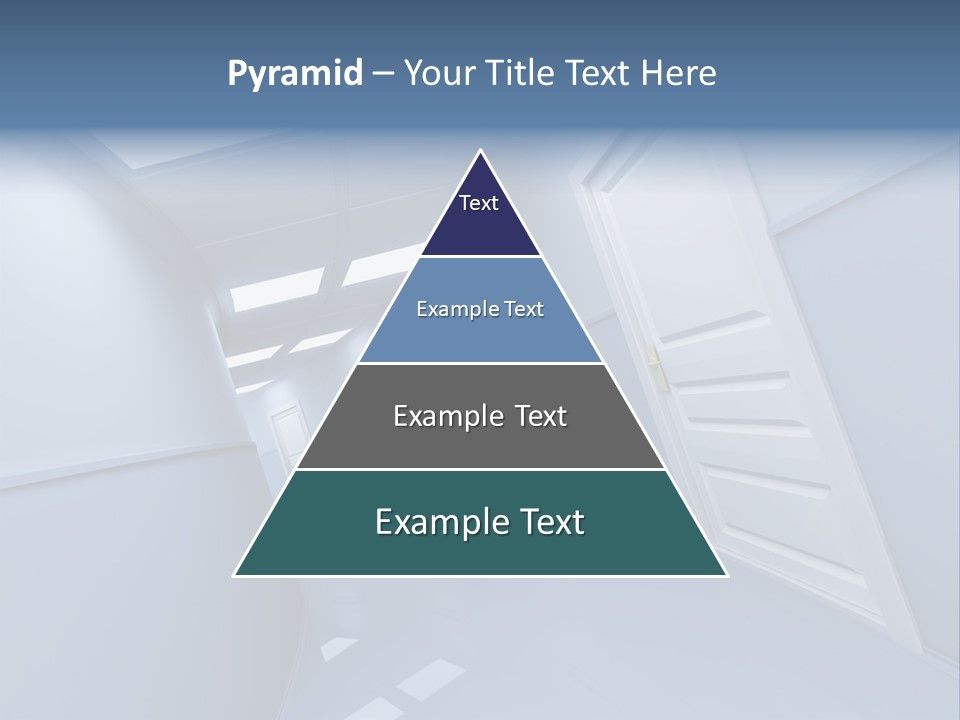 Corridor With Doors PowerPoint Template