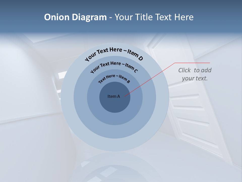 Corridor With Doors PowerPoint Template