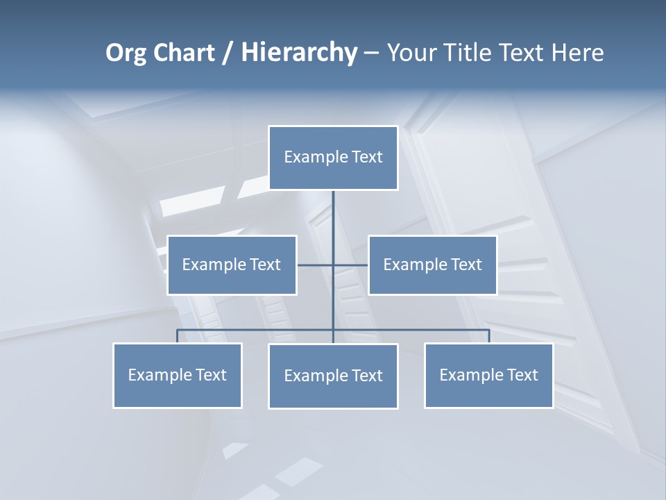 Corridor With Doors PowerPoint Template