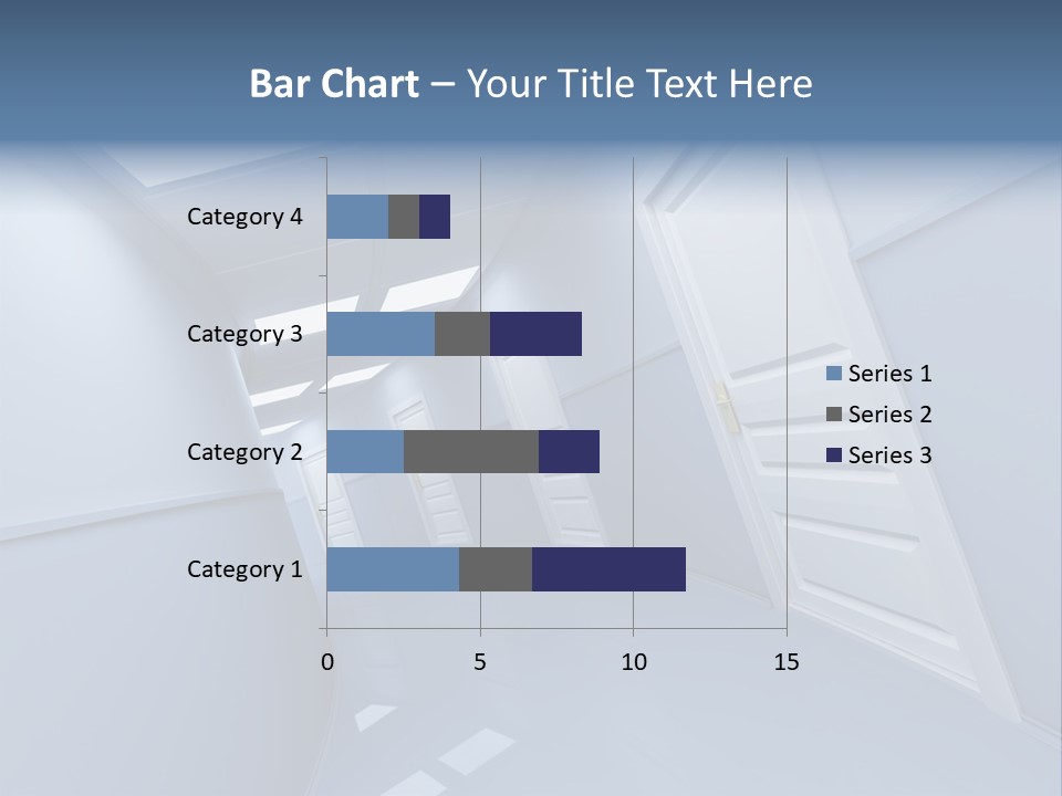 Corridor With Doors PowerPoint Template