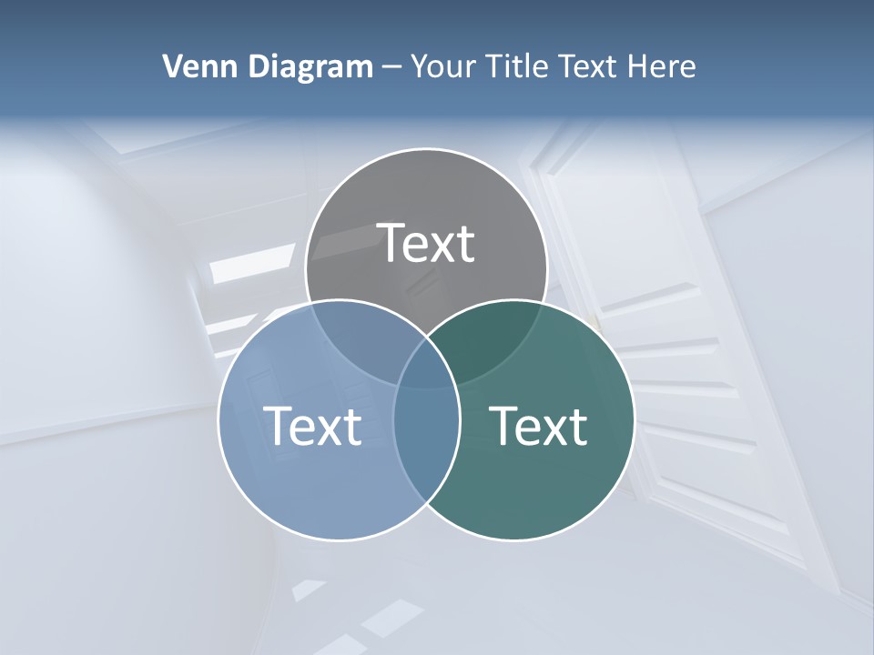Corridor With Doors PowerPoint Template