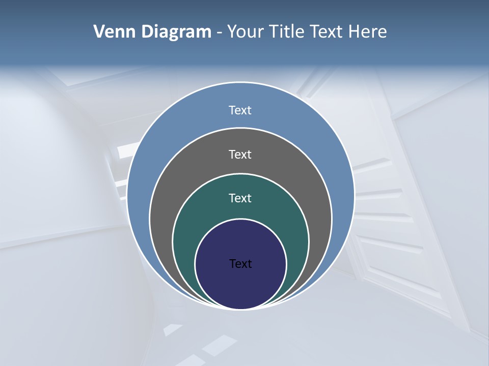 Corridor With Doors PowerPoint Template