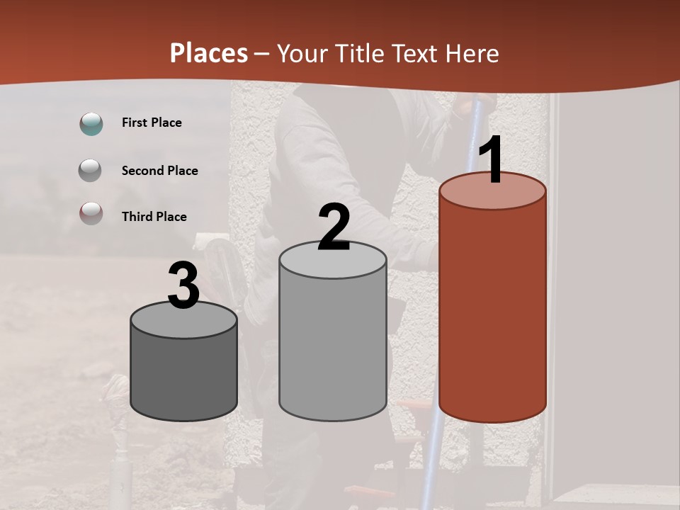 Worker Doing Floor Screed PowerPoint Template