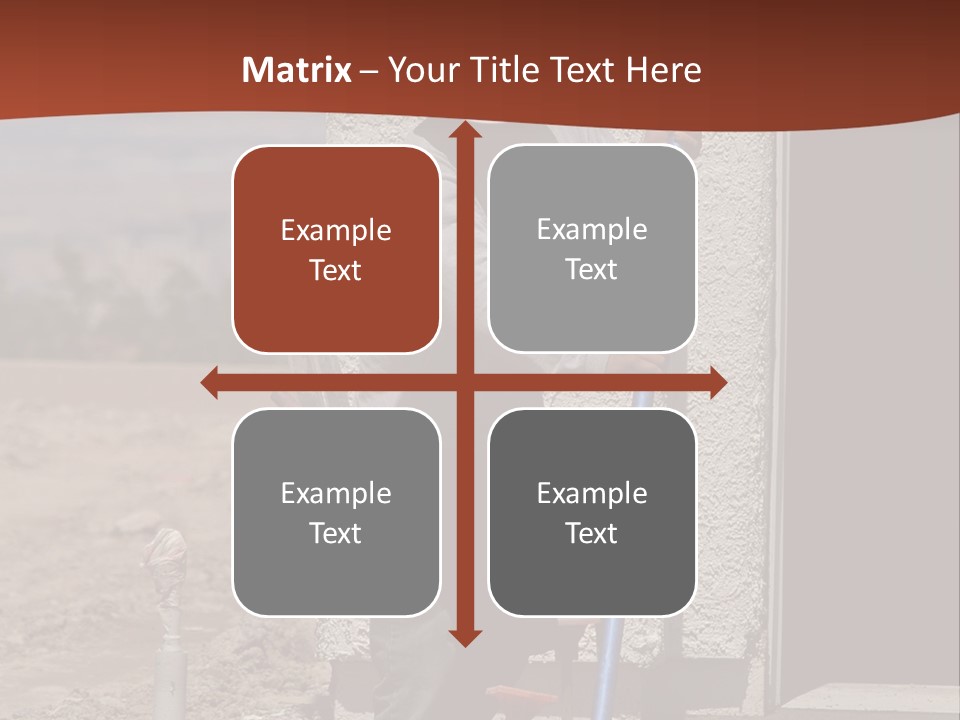 Worker Doing Floor Screed PowerPoint Template