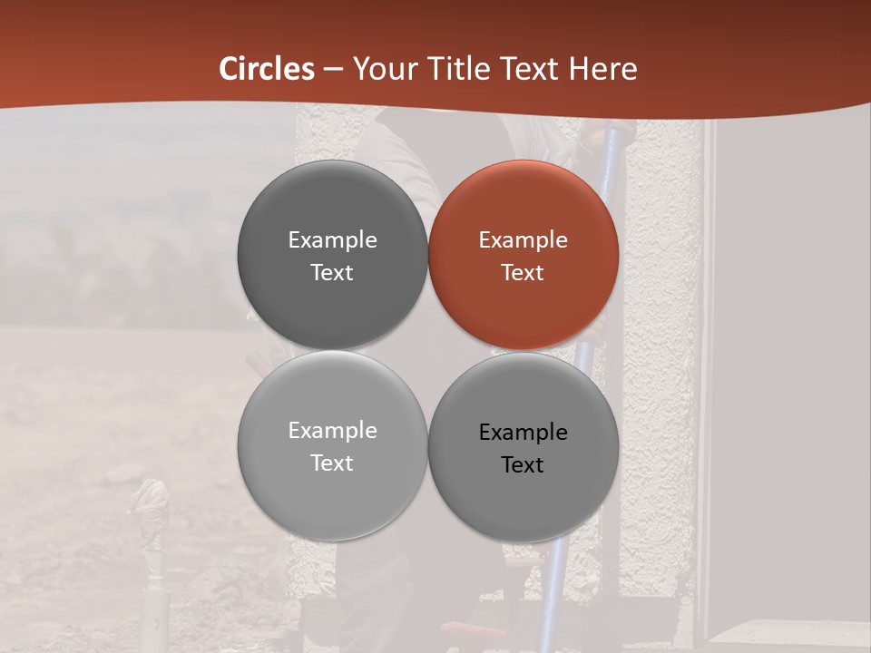 Worker Doing Floor Screed PowerPoint Template