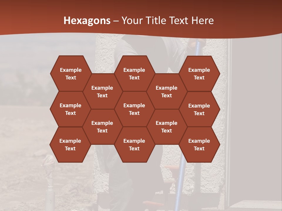 Worker Doing Floor Screed PowerPoint Template