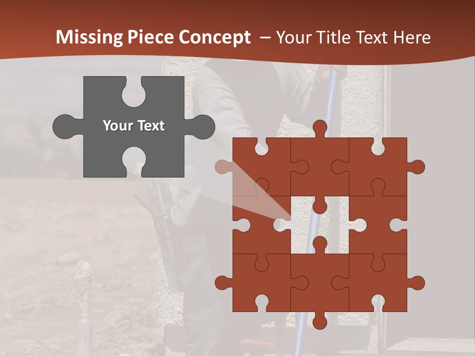 Worker Doing Floor Screed PowerPoint Template