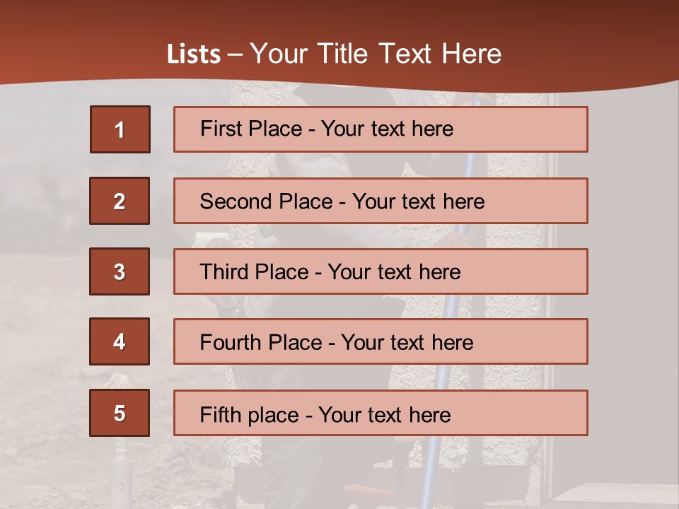 Worker Doing Floor Screed PowerPoint Template