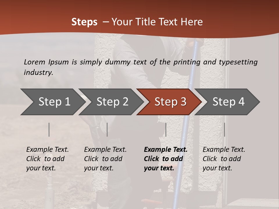 Worker Doing Floor Screed PowerPoint Template