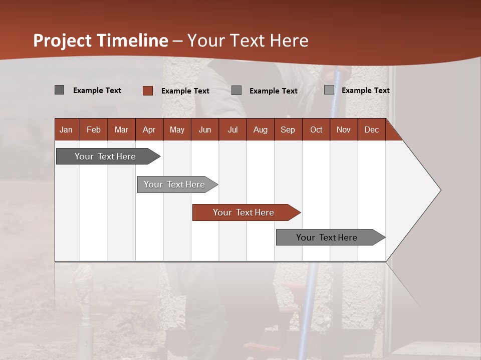 Worker Doing Floor Screed PowerPoint Template
