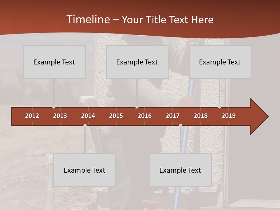 Worker Doing Floor Screed PowerPoint Template