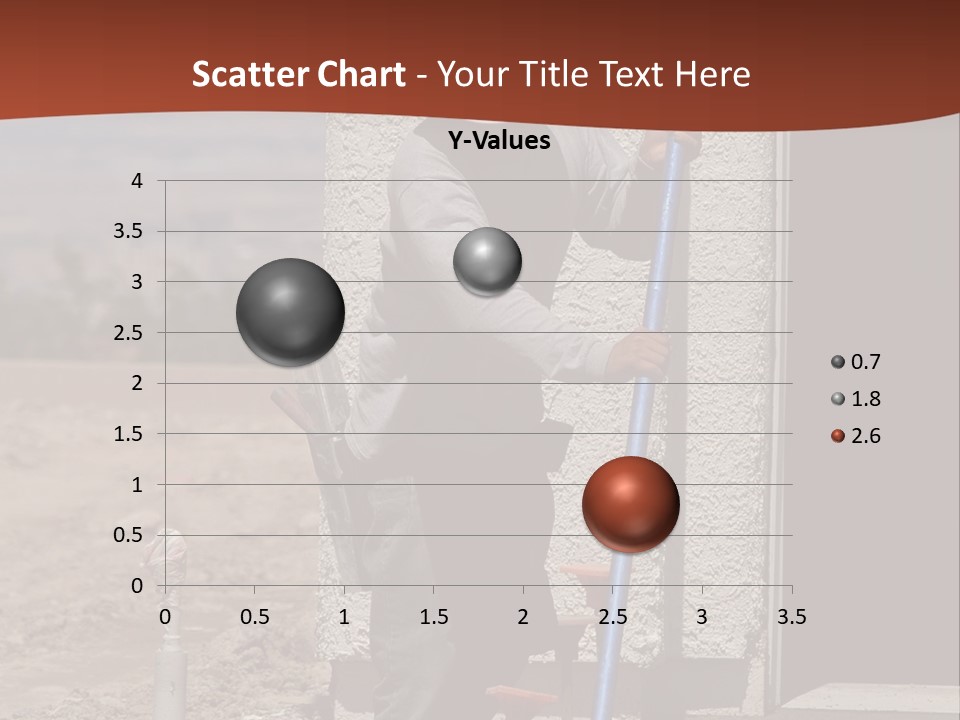 Worker Doing Floor Screed PowerPoint Template