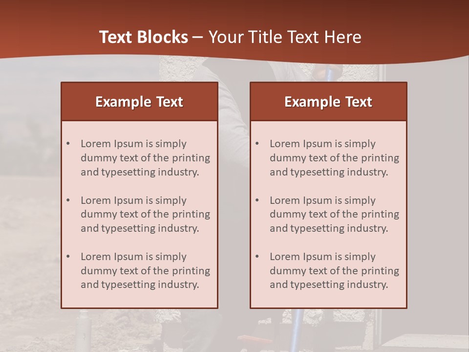 Worker Doing Floor Screed PowerPoint Template