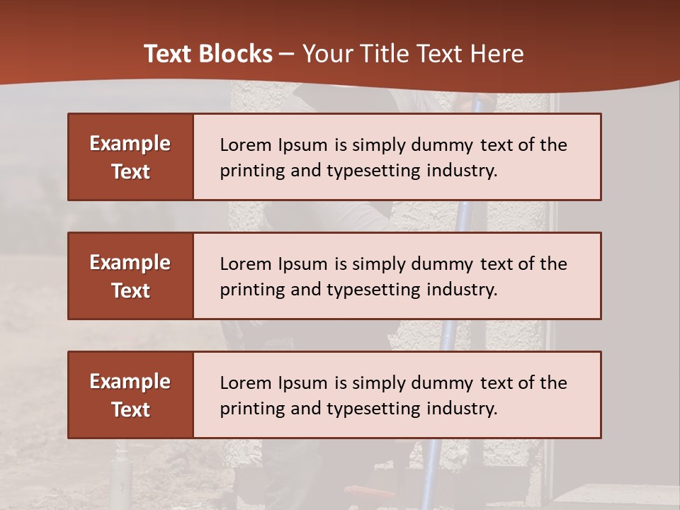 Worker Doing Floor Screed PowerPoint Template