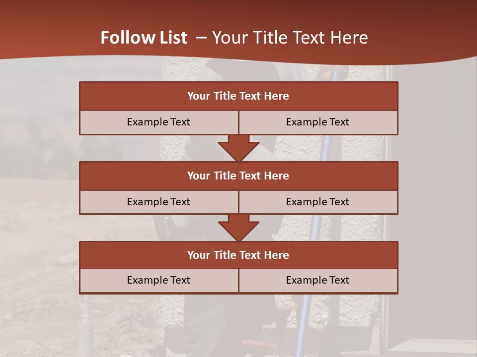 Worker Doing Floor Screed PowerPoint Template