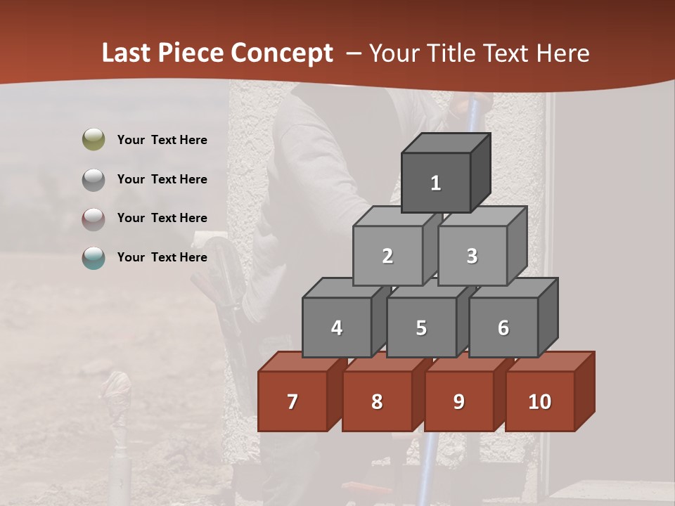 Worker Doing Floor Screed PowerPoint Template
