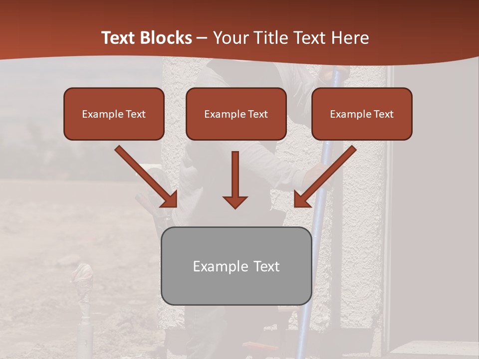 Worker Doing Floor Screed PowerPoint Template