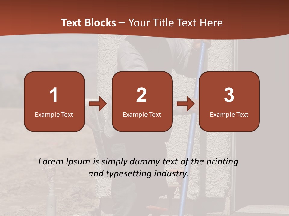 Worker Doing Floor Screed PowerPoint Template