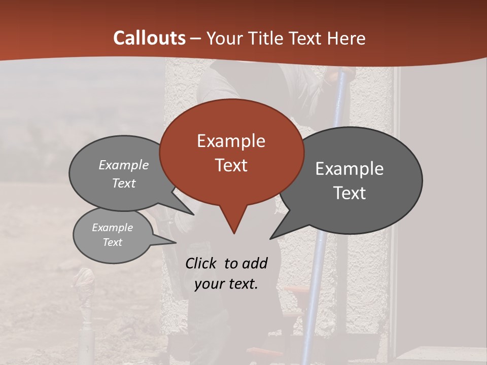 Worker Doing Floor Screed PowerPoint Template