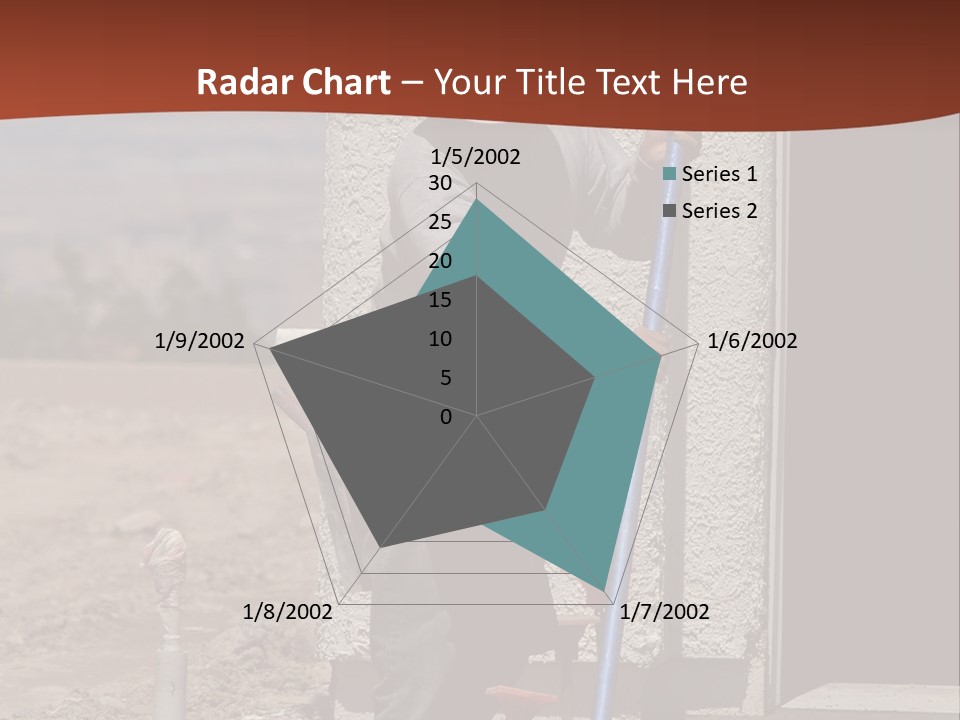 Worker Doing Floor Screed PowerPoint Template