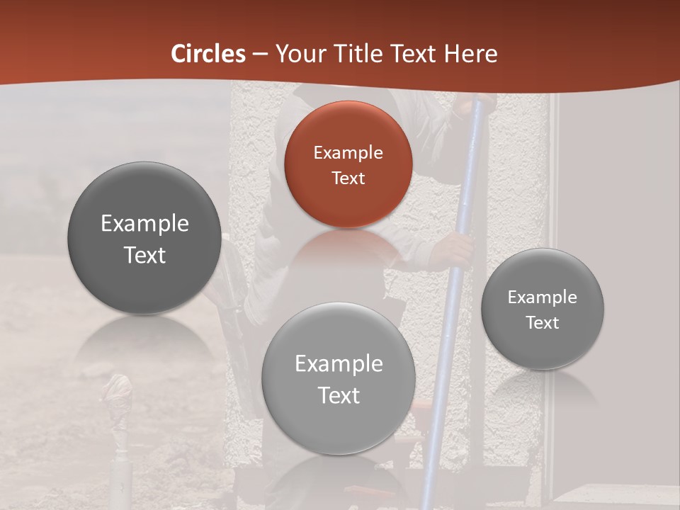 Worker Doing Floor Screed PowerPoint Template