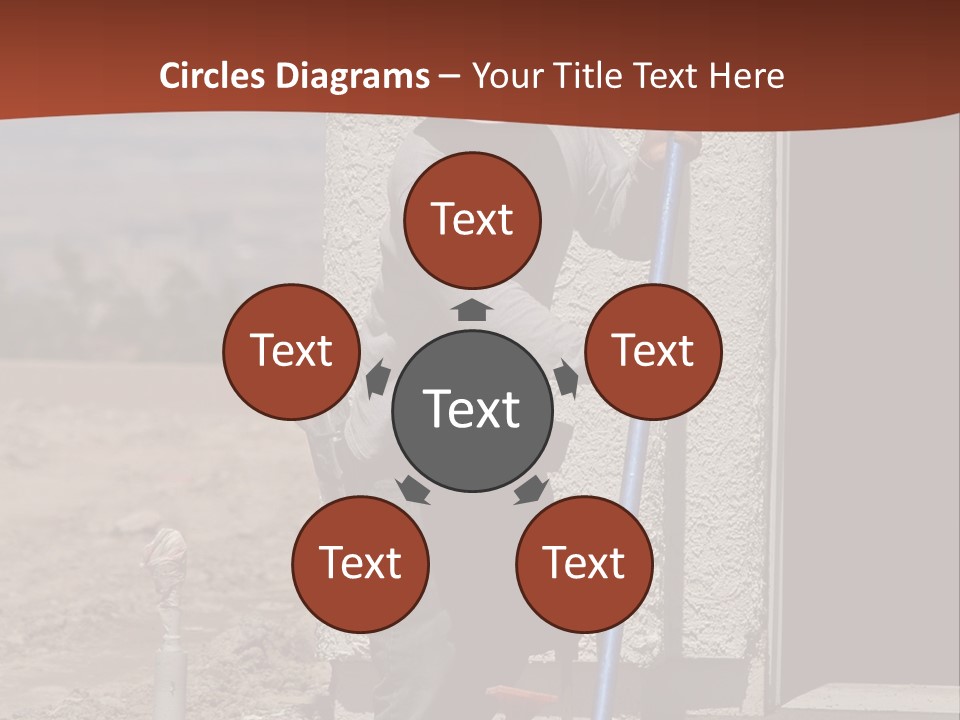 Worker Doing Floor Screed PowerPoint Template