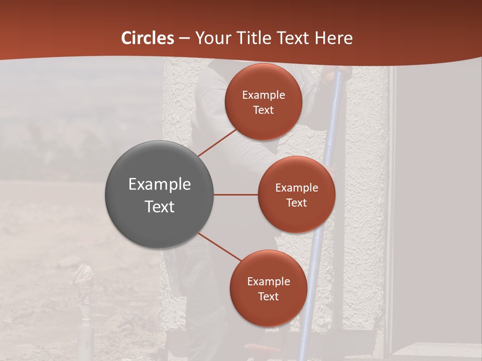 Worker Doing Floor Screed PowerPoint Template